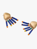 Pendientes Ovales Colgantes Con Abalorios