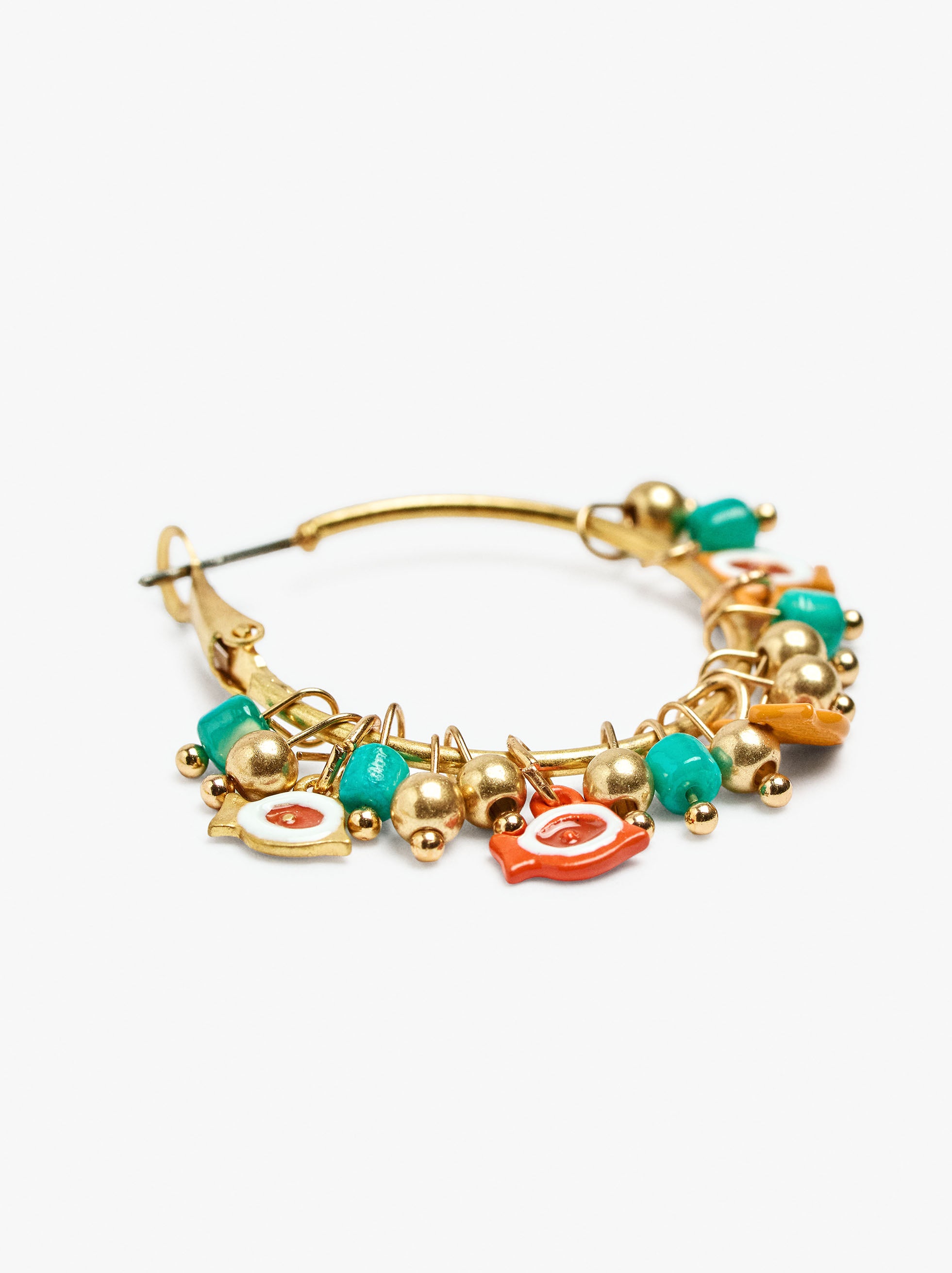 Pendientes Con Cuentas Y Peces