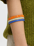 Set De Pulseras Rígidas Con Abalorios De Vidrio