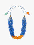 Multicollar De Cordón Con Abalorios De Vidrio
