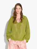 Jersey De Punto Con Cuello En Pico