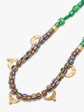 Collar Con Cuentas De Vidrio Medias Lunas