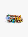 Pulsera Espiral Con Cuentas Multicolor