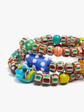 Pulsera Espiral Con Cuentas Multicolor
