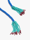 Collar De Abalorios Con Colgantes De Frutas Multicolor