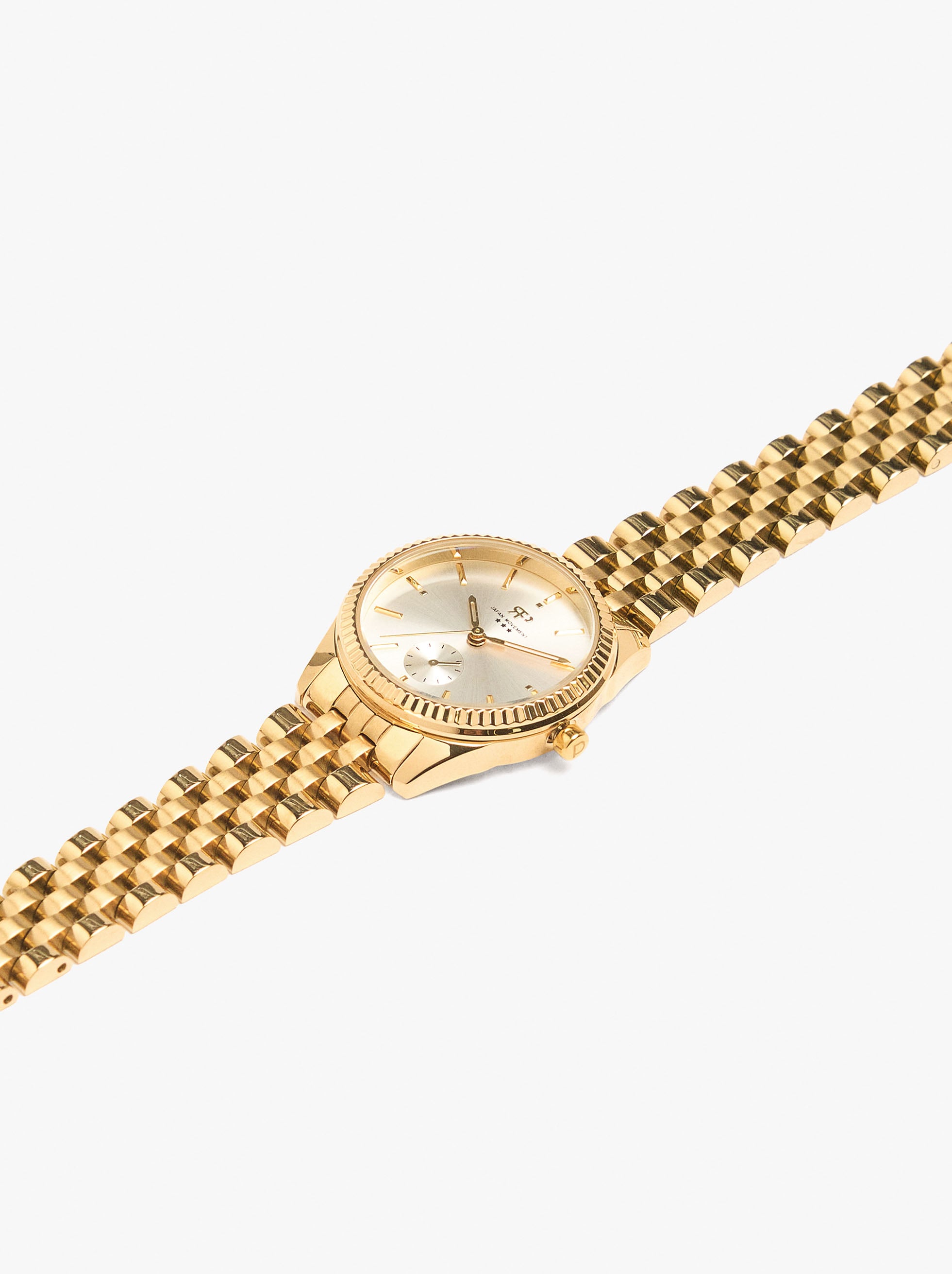 Reloj Redondo Con Pulsera De Acero Inoxidable