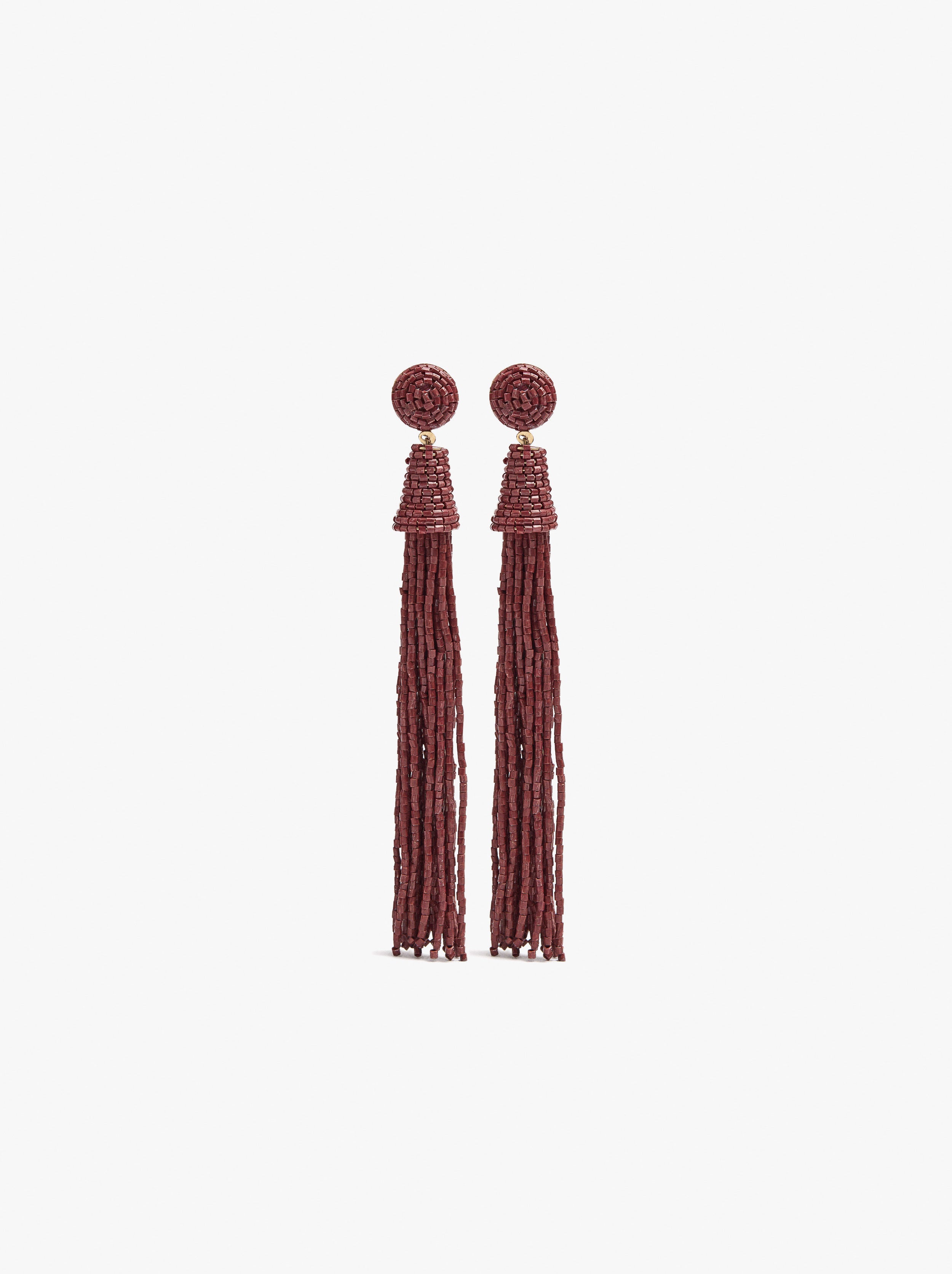Pendientes Largos Con Abalorios