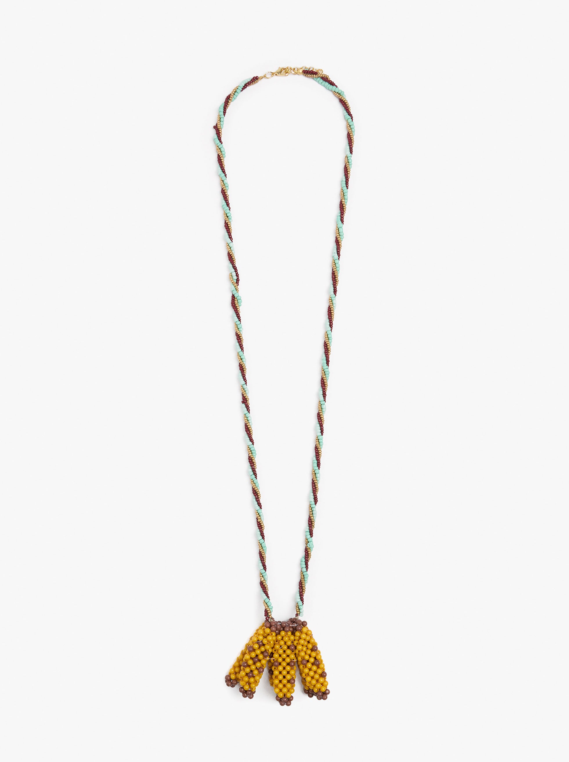 Collar Largo Con Colgante De Bananas