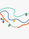 Multipulsera Con Abalorios De Vidrio Multicolor