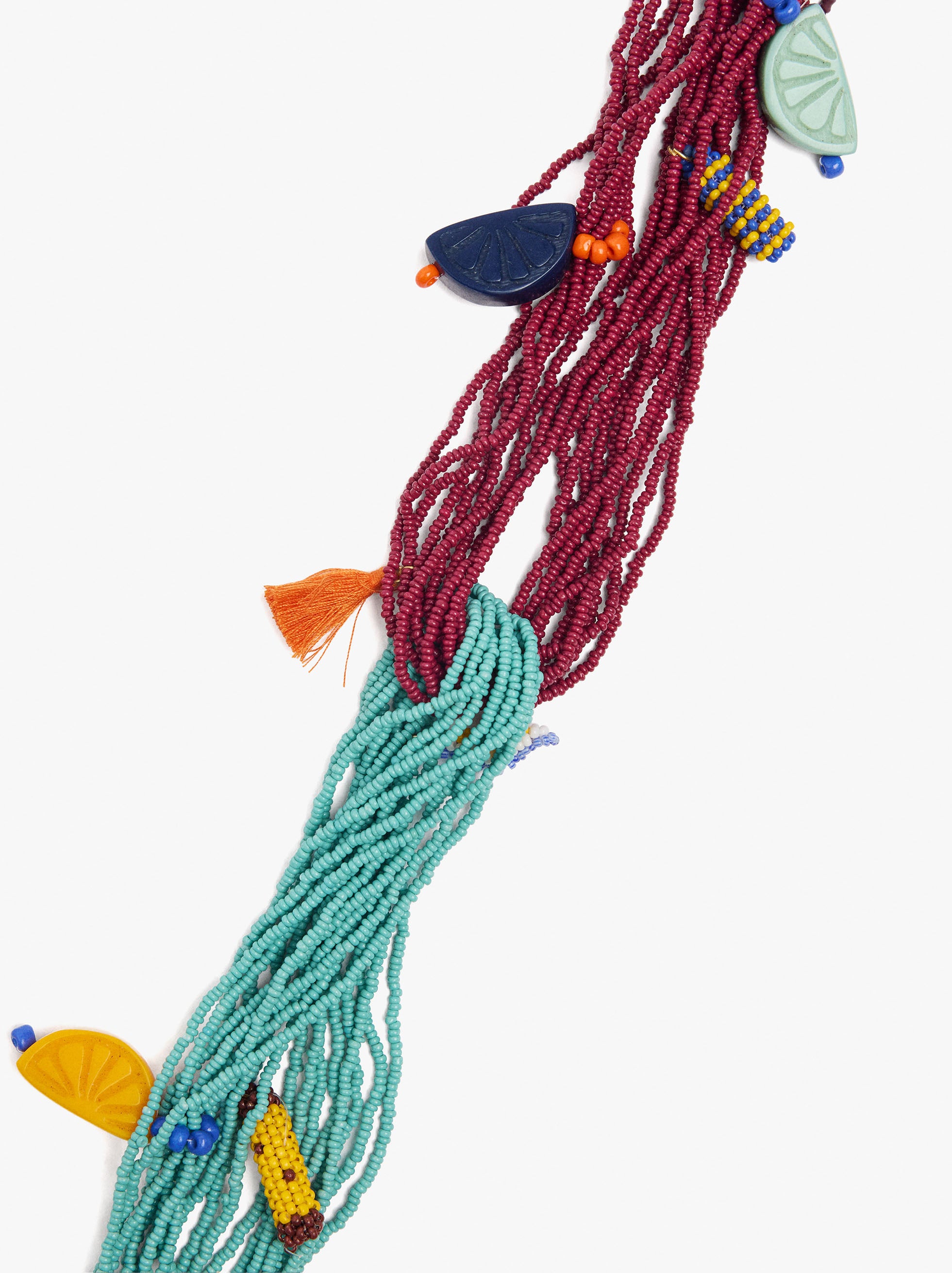 Multicollar Entrelazado De Abalorios De Vidrio