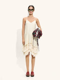 Vestido Fluido De Tirantes Con Borlas