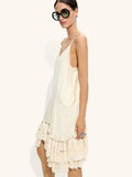 Vestido Fluido De Tirantes Con Borlas
