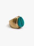 Anillo Con Concha Esmaltada