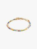 Set De Tobilleras Con Cuentas Multicolor