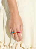 Set De Anillos Multicolor De Conchas