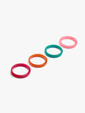 Set De Anillos Multicolor De Conchas