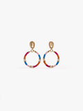 Aros Con Cuentas Multicolor