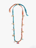Collar De Tela Con Charms Marinos