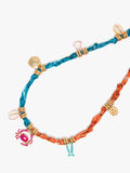 Collar De Tela Con Charms Marinos