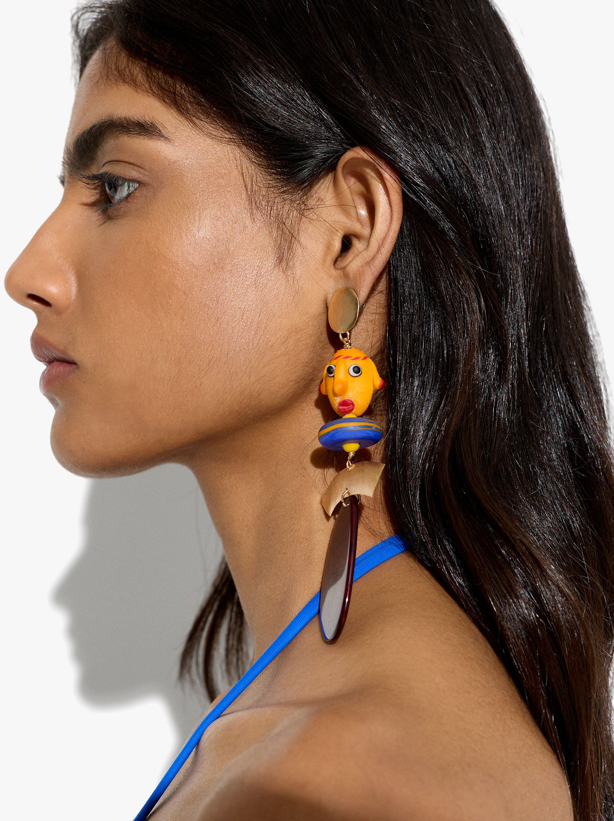 Pendientes Asimétricos Con Máscaras