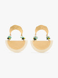 Pendientes Largos Con Semicírculos