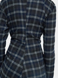 Vestido Con Cuadros 100% Algodón