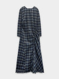 Vestido Con Cuadros 100% Algodón