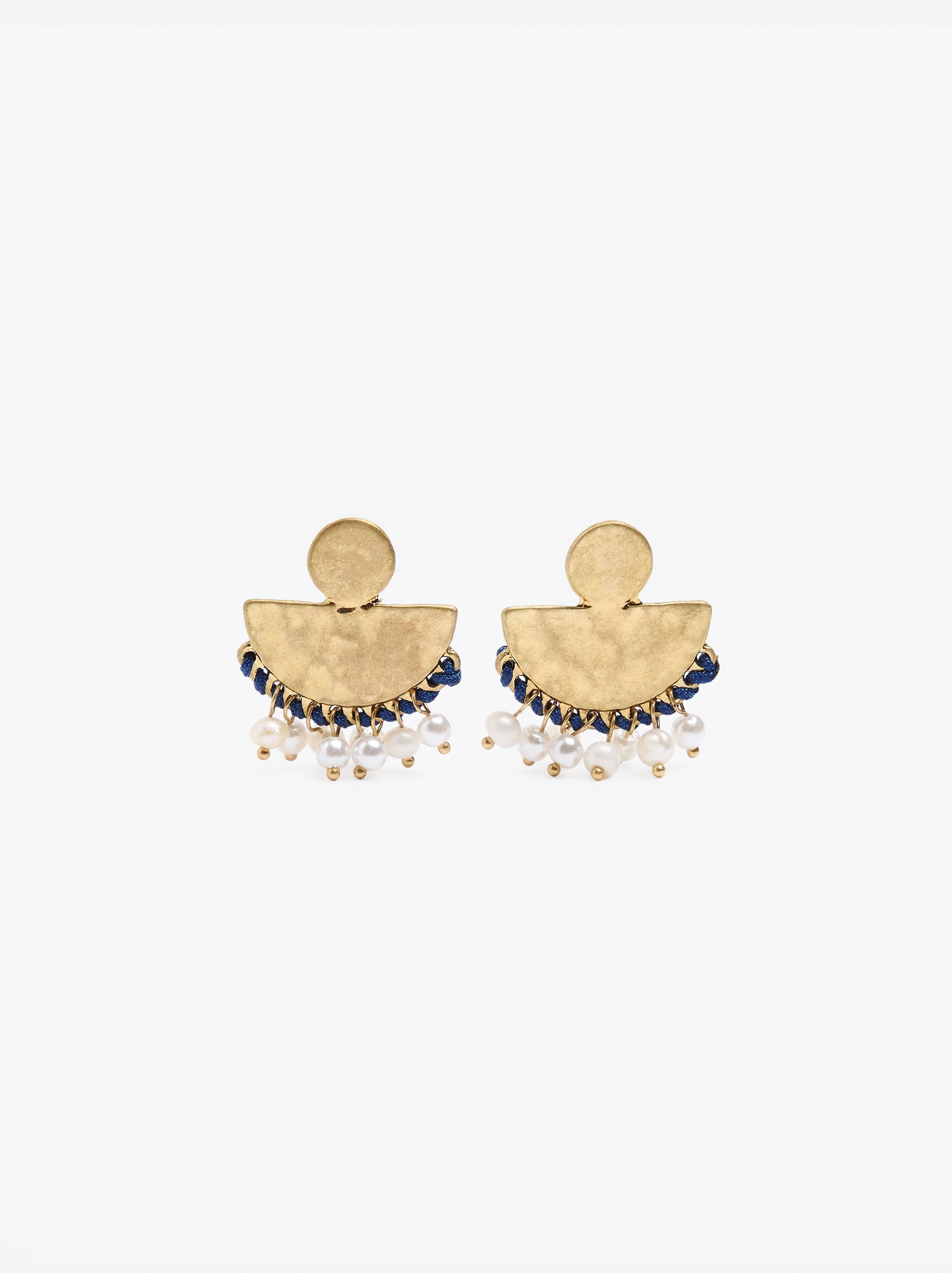 Pendientes Abanico Con Abalorios