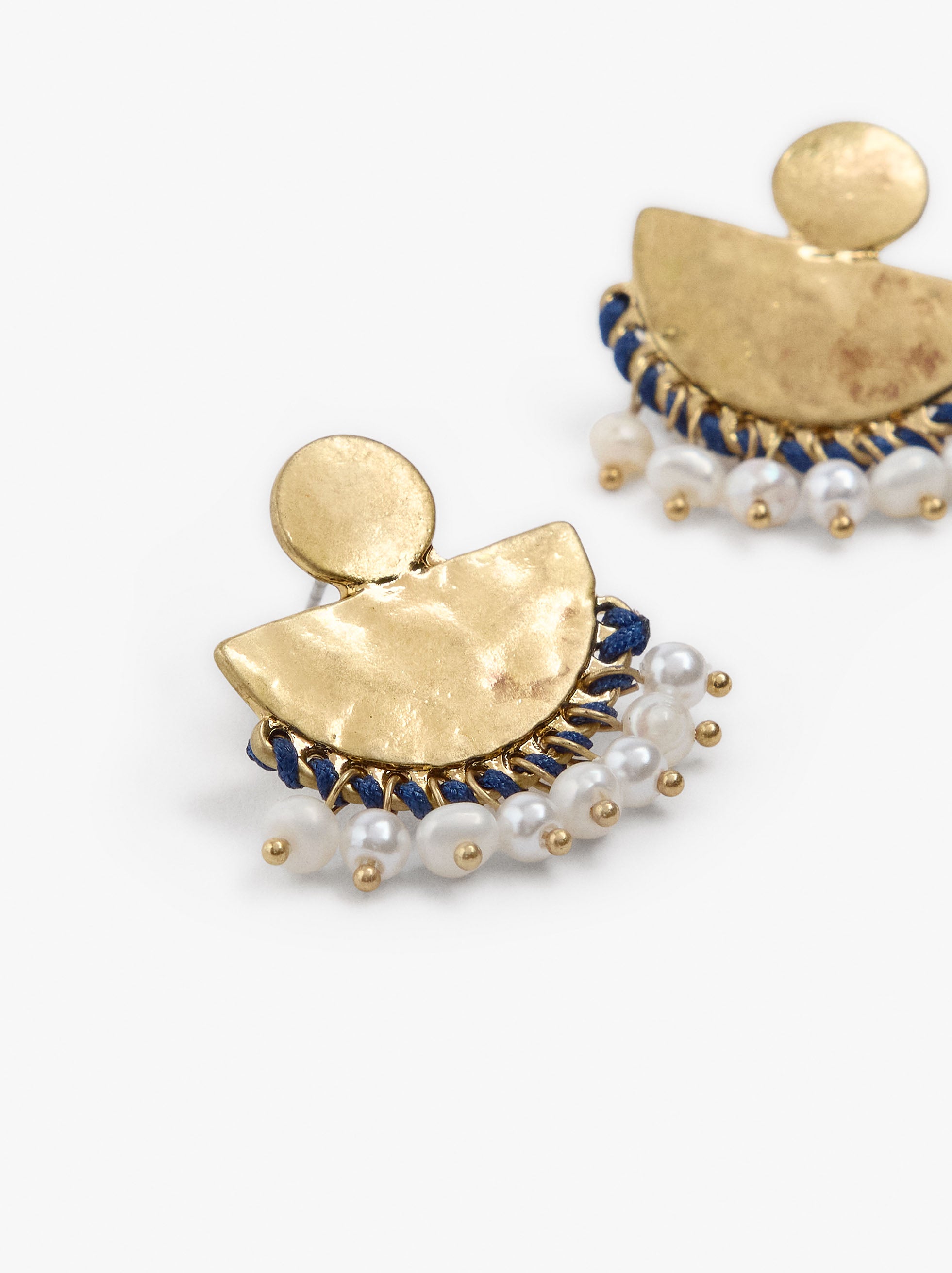 Pendientes Abanico Con Abalorios