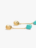 Pendientes Largos Barra Con Piedra