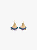 Pendientes Triangulares Con Abalorios