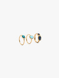 Set De Anillos Detalle Ovales