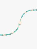 Pulsera Cuentas De Piedras Con Colgante De Concha