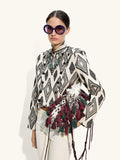 Chaqueta Jacquard Estampado De Rombos