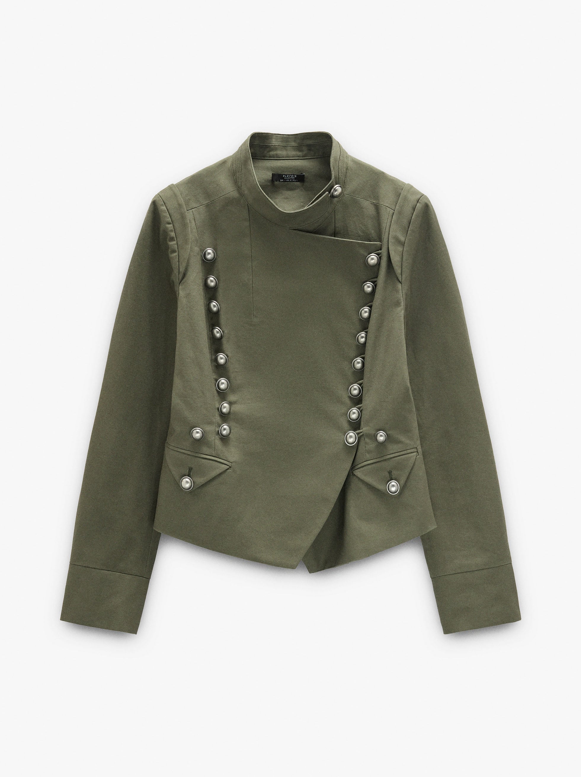Chaqueta Con Botones 100% Algodón