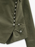 Chaqueta Con Botones 100% Algodón