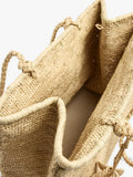 Bolso Shopper De Rafia Con Colgante De Elefante Xl