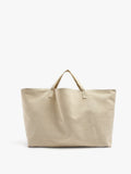 Bolso Shopper De Rafia Con Colgante De Elefante Xl