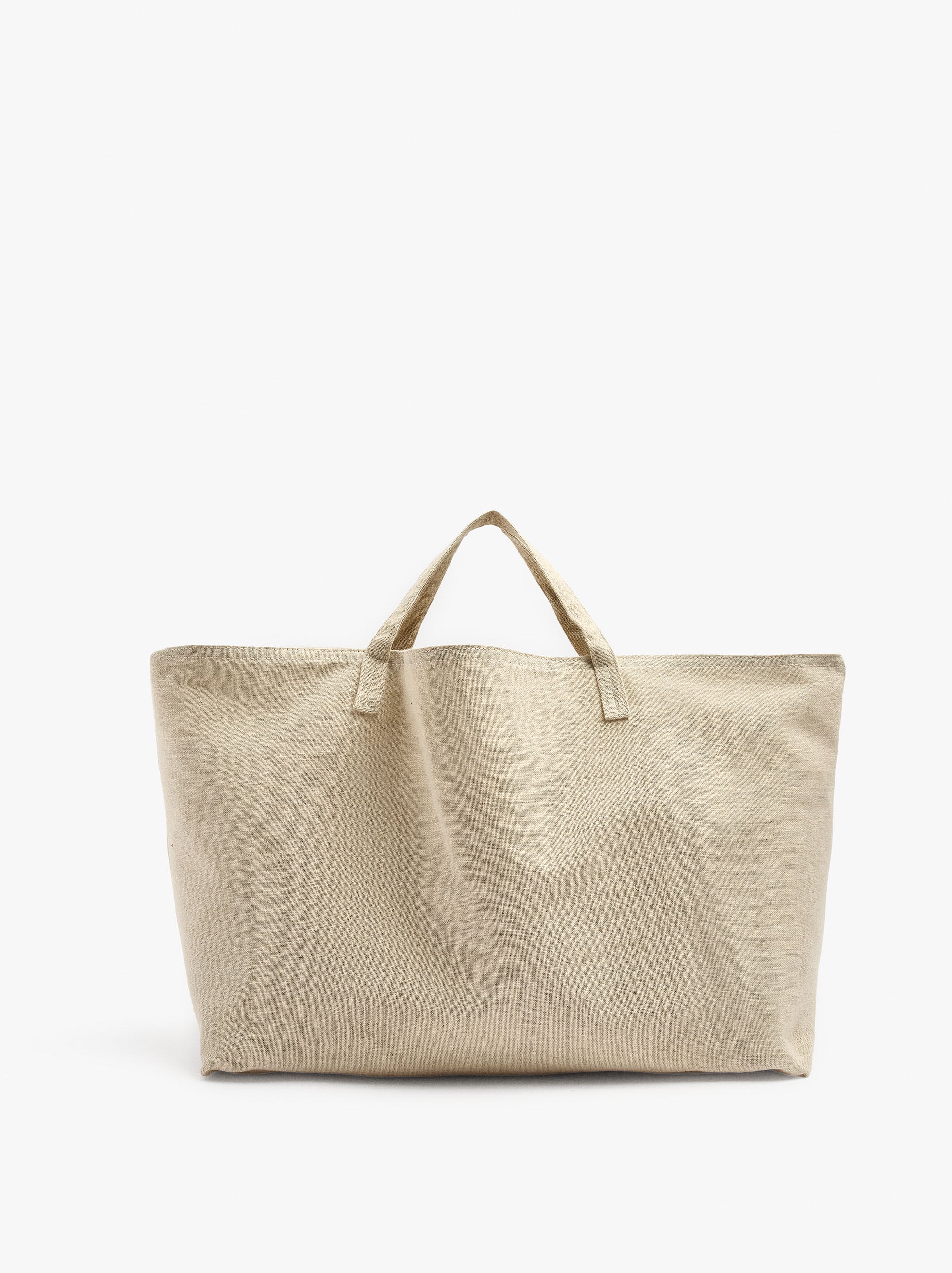 Bolso Shopper De Rafia Con Colgante De Elefante Xl