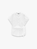 Camisa De Manga Corta Con Nudo