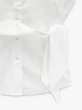 Camisa De Manga Corta Con Nudo