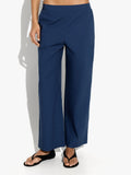 Pantalón Recto Con Bolsillo 100% Algodón
