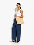 Pantalón Recto Con Bolsillo 100% Algodón