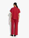 Pantalón Recto Con Bolsillo 100% Algodón