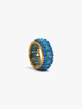 Anillo Ancho Con Abalorios