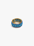 Anillo Ancho Con Abalorios