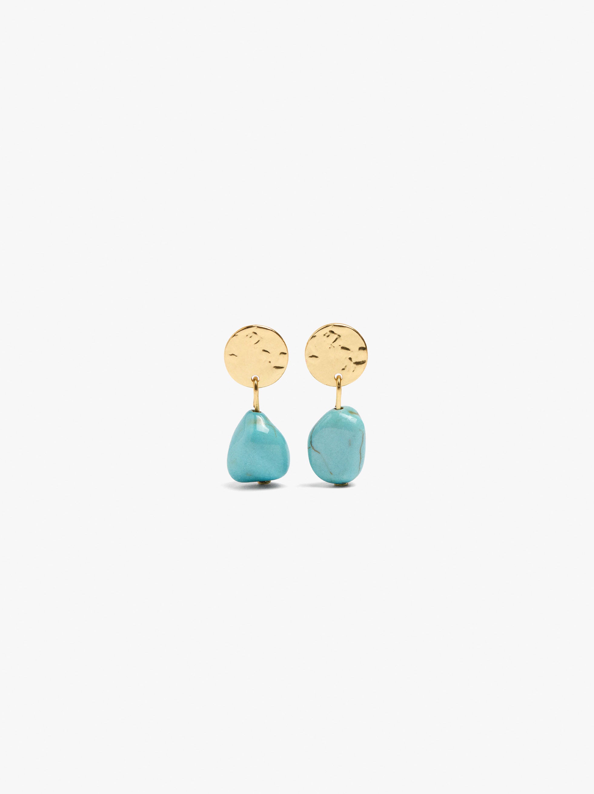 Pendientes Cortos Con Piedra