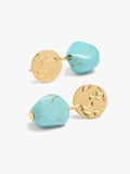 Pendientes Cortos Con Piedra