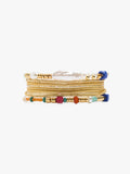 Set De Pulseras Elásticas Cuentas De Piedra Y Resina