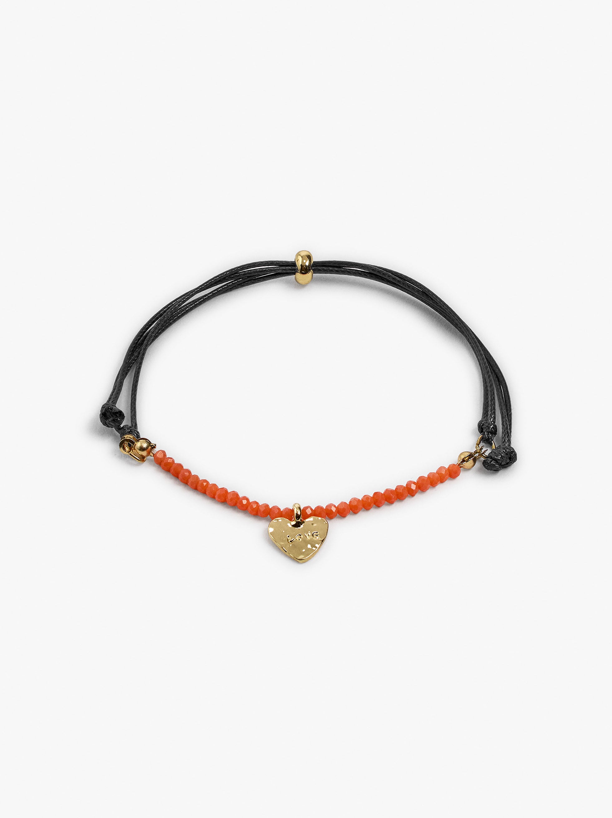 Pulsera Ajustable Con Cuentas De Vidrio
